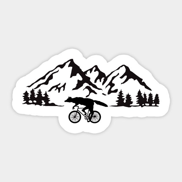 Fox ride into the wild Sticker by BenJunior